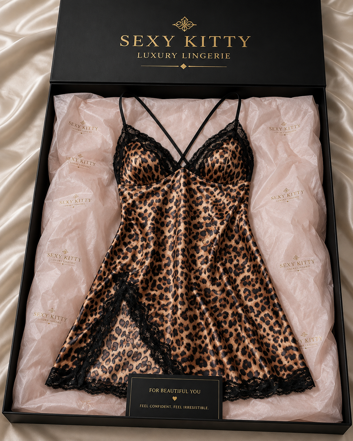 Gift-Boxed Satin Chemise