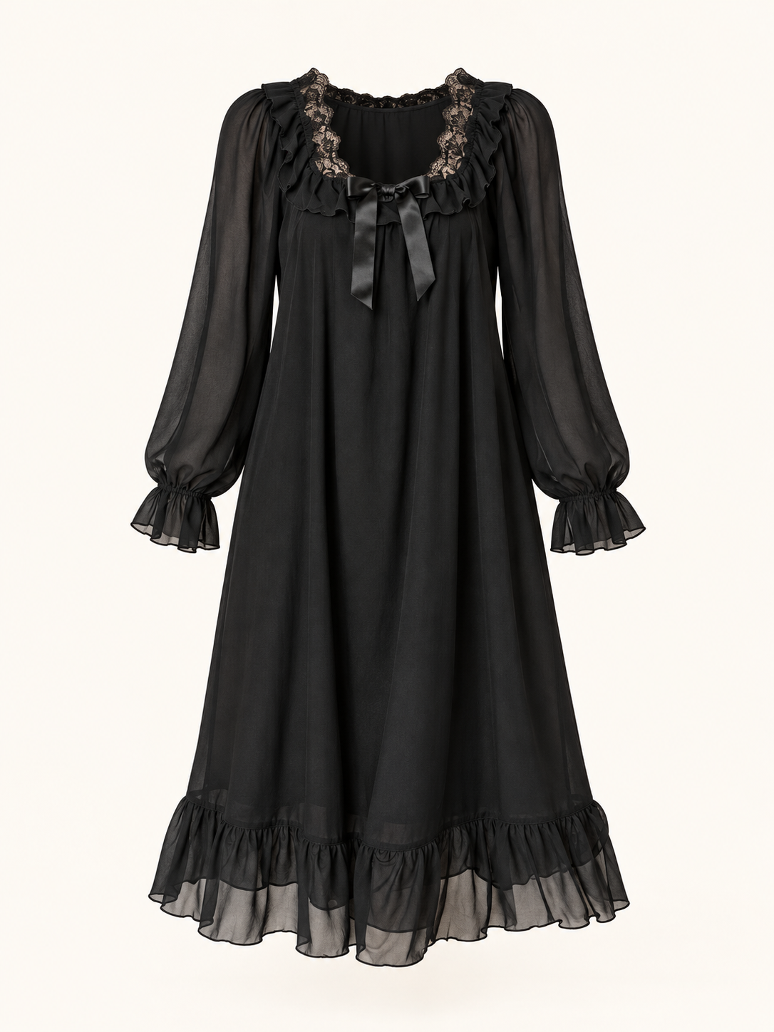 Black Chemise Nightdress | XL