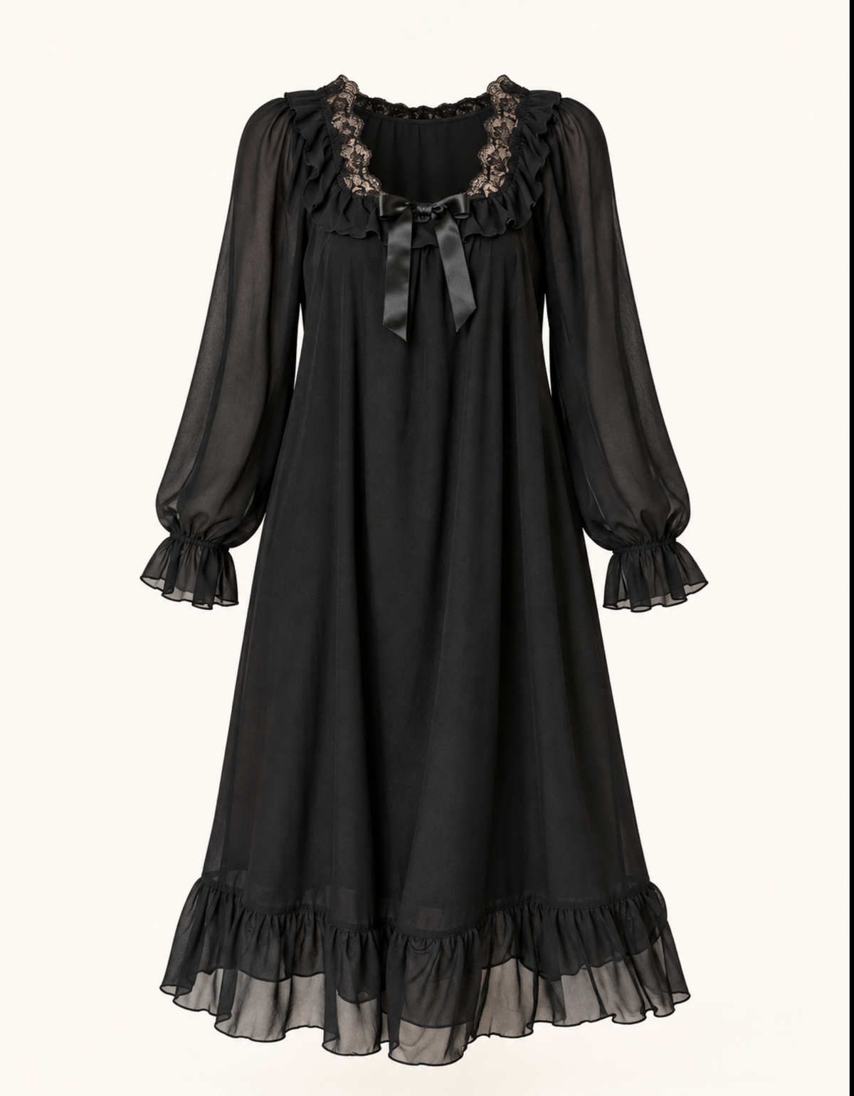 Black Chemise Nightdress | XL