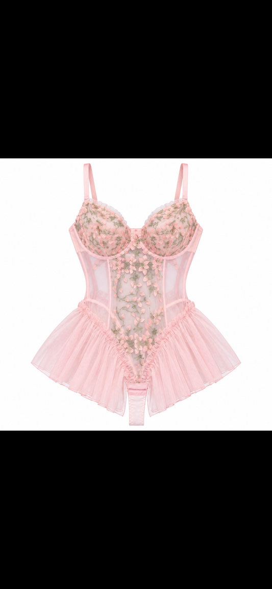 Beautiful pink transgender interest teddy size 3XL