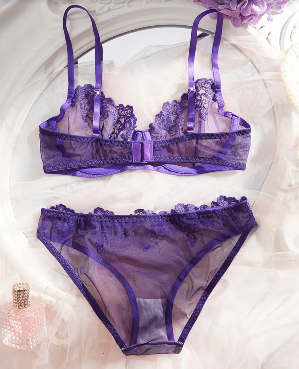 Purple Bra & Cheeky Knickers Set – C/D Cup