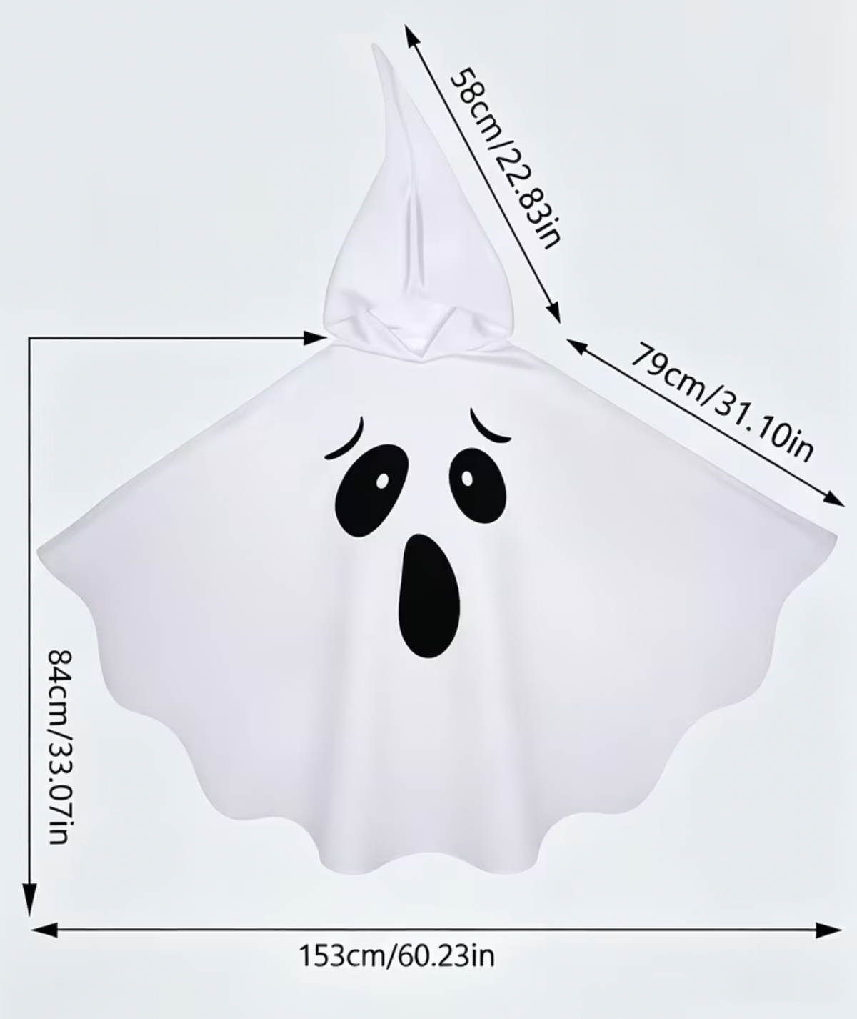 Halloween ghost costume white ghost suit