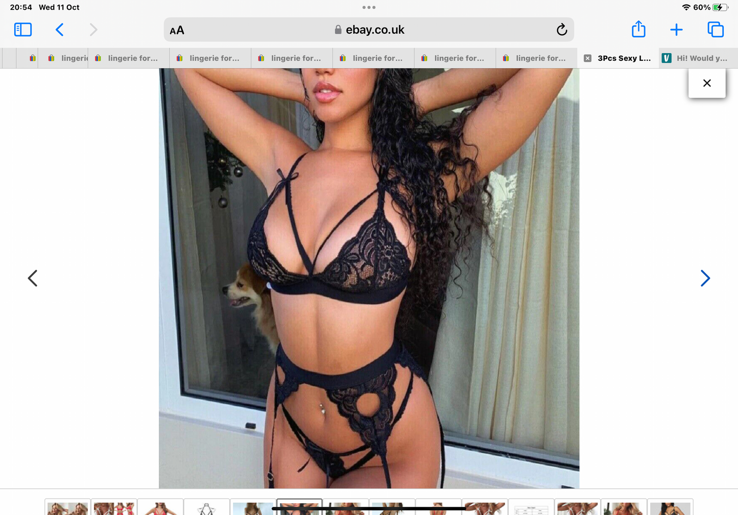 Three piece lingerie set