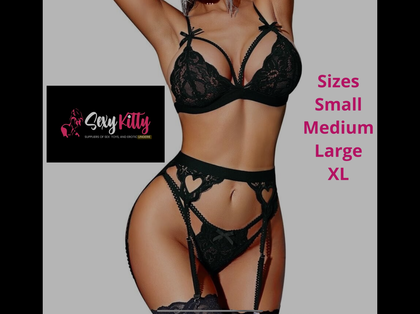 Three piece lingerie set